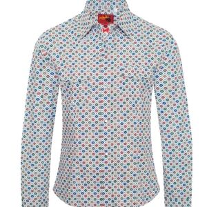 Multicolor Rodeo Geometric Pattern Women's Shirt